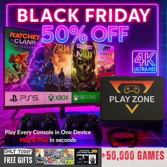 Play Every Console – PS5, Switch, Xbox & 50,000 Games in One with Playzone™ Super Console 1TB
